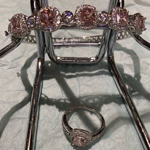 Sterling Silver bracelet and ring size 7 1/2